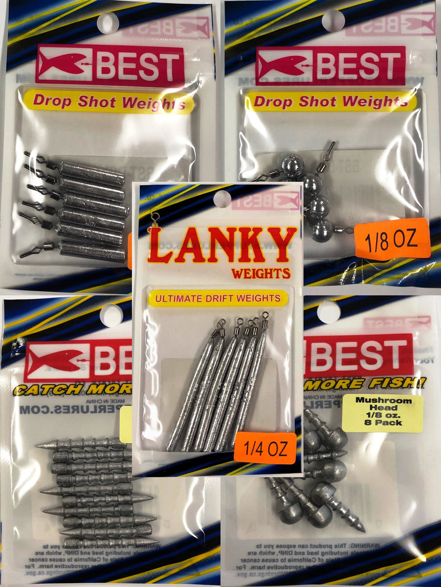 Drop Shot & River Weights – Stopper Lures