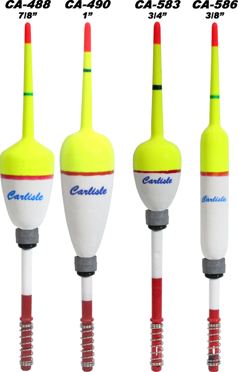 Carlisle Weighted Spring Floats - 6 Pack – Stopper Lures