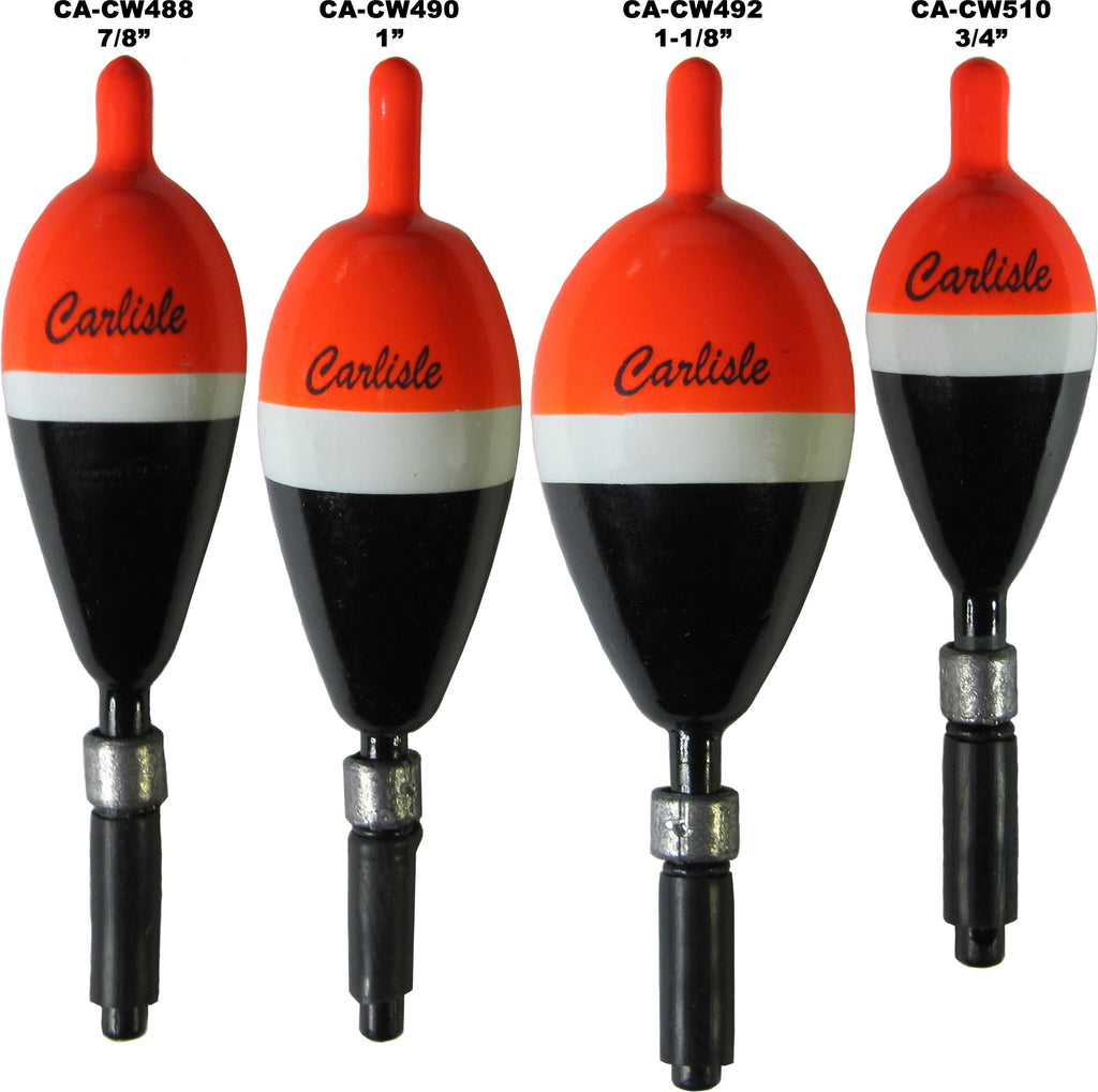 Carlisle Steelhead Weighted Floats - 6 Pack – Stopper Lures