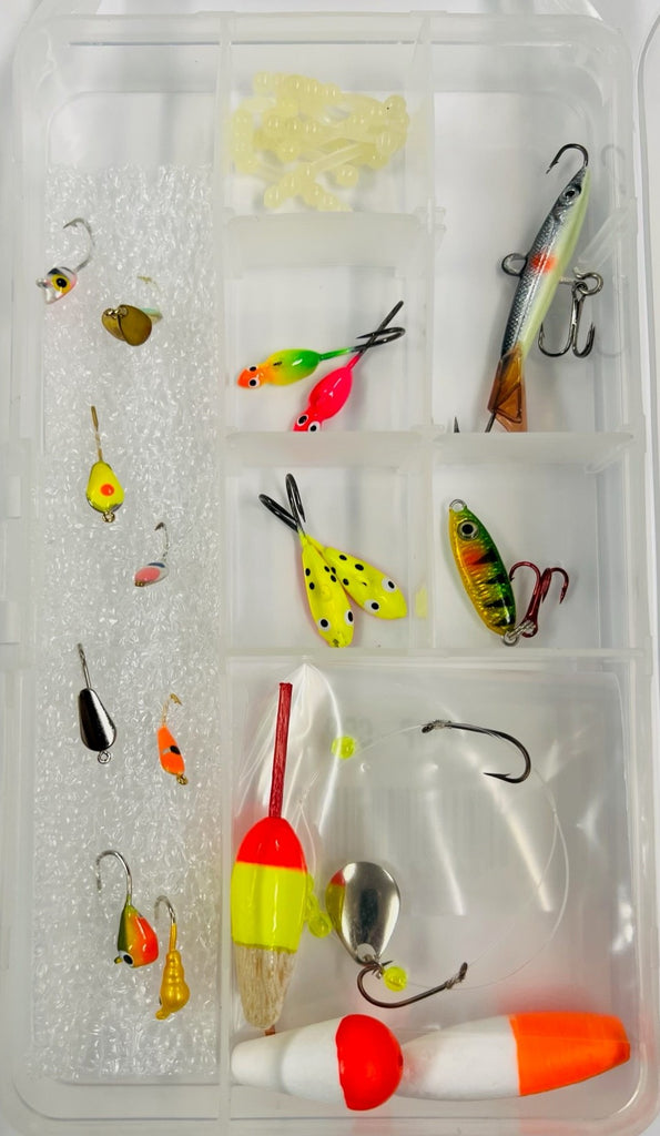 Assorted Specie Specific Ice Kits - Bluegill, Perch, Walleye & Crappie –  Stopper Lures