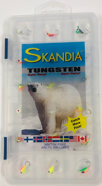 Skandia Tungsten ice fishing jigs lot Free Ship Make offer!!! 9 total