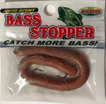 Bass Stopper 3 Hk Reg Rigged Worms - 6 Pack