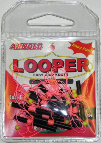 Bobber Stops - Looper Stop Knot, Bobber Stops - 12 Stops W/Beads