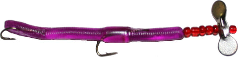 Worm Rival Spins, Rigged Worm - 6 Pack