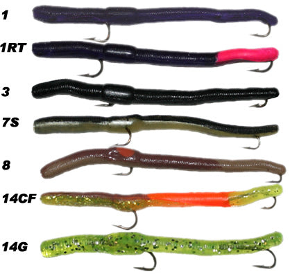 Worm Rival, Rigged Worm - 6 Pack