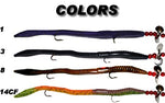 Worm Rival Sidewinder Rigged Worms - 6 Pack